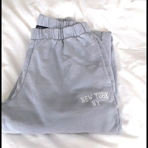 Light blue new york brandy sweats